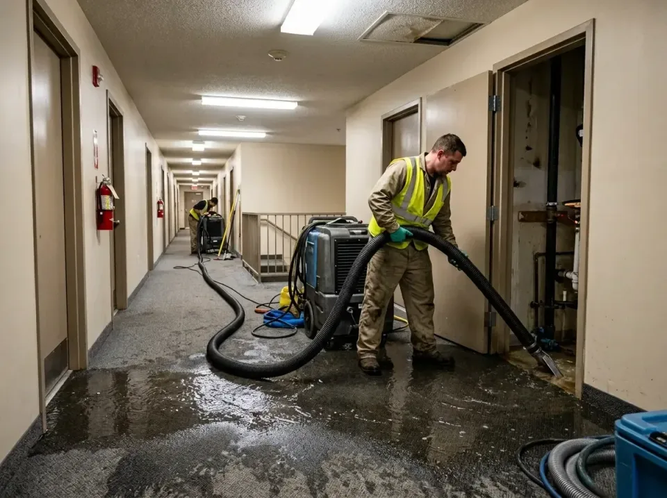 multi-unit-apartment-hallway-f-005 — frequently asked questions, Emergency Burst Pipe Water Extraction & Removal in West Bab…